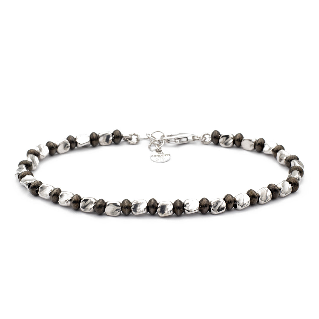 Bracciale da uomo stile DoDo Argento simil Titanio|Via Condotti Store