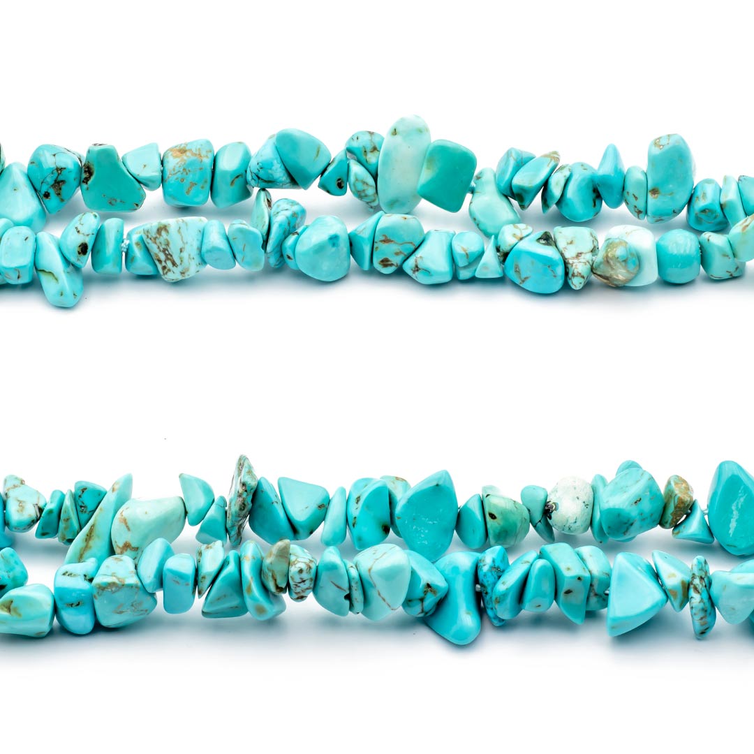 particolare della collana lunga maxi di howlite - via condotti store