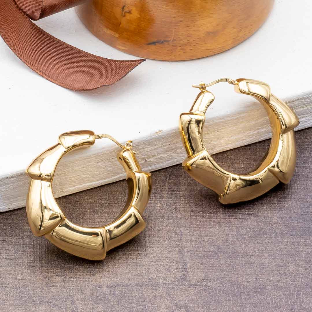 orecchini a cerchio girandola placcati oro - via condotti store