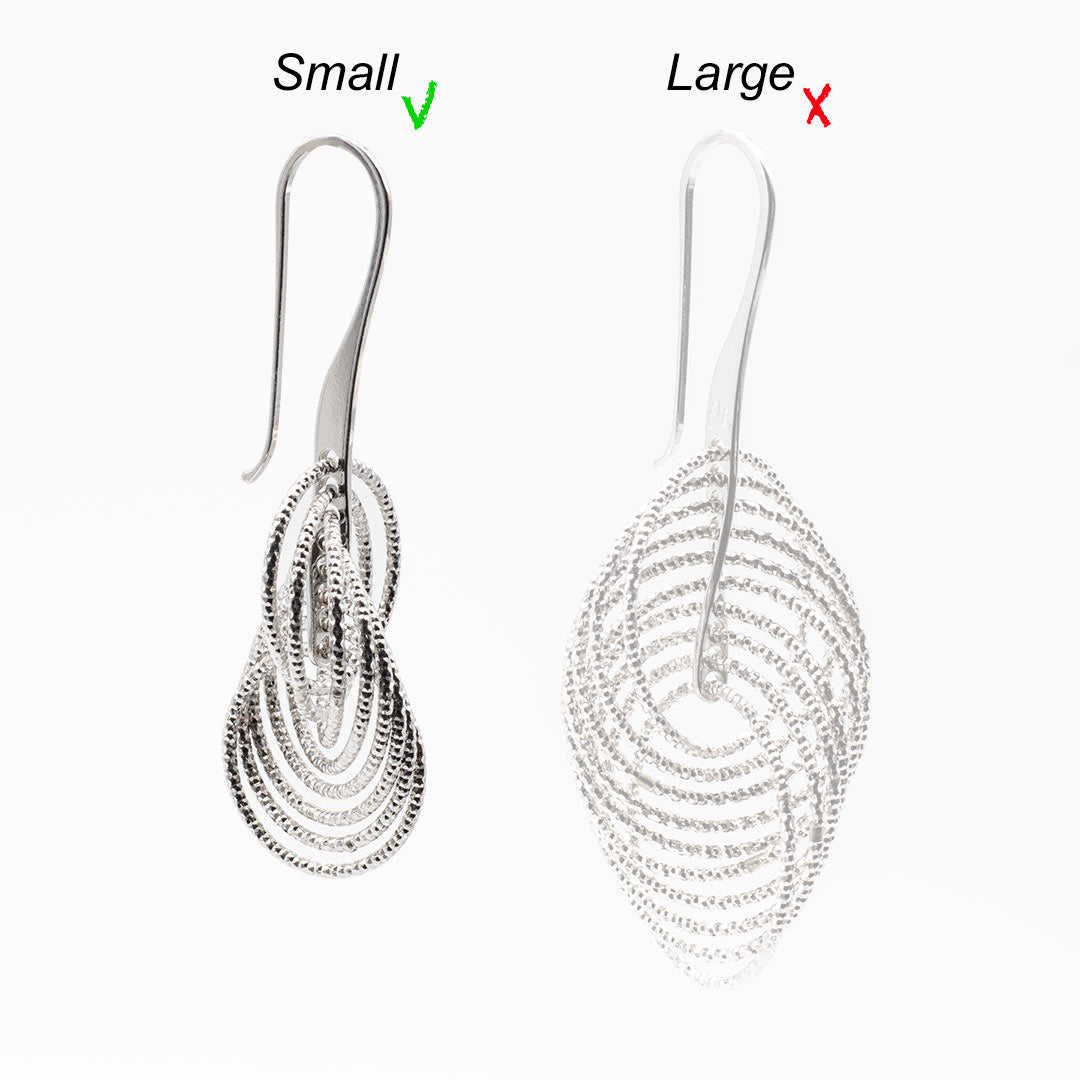 Orecchini cerchietti in Argento