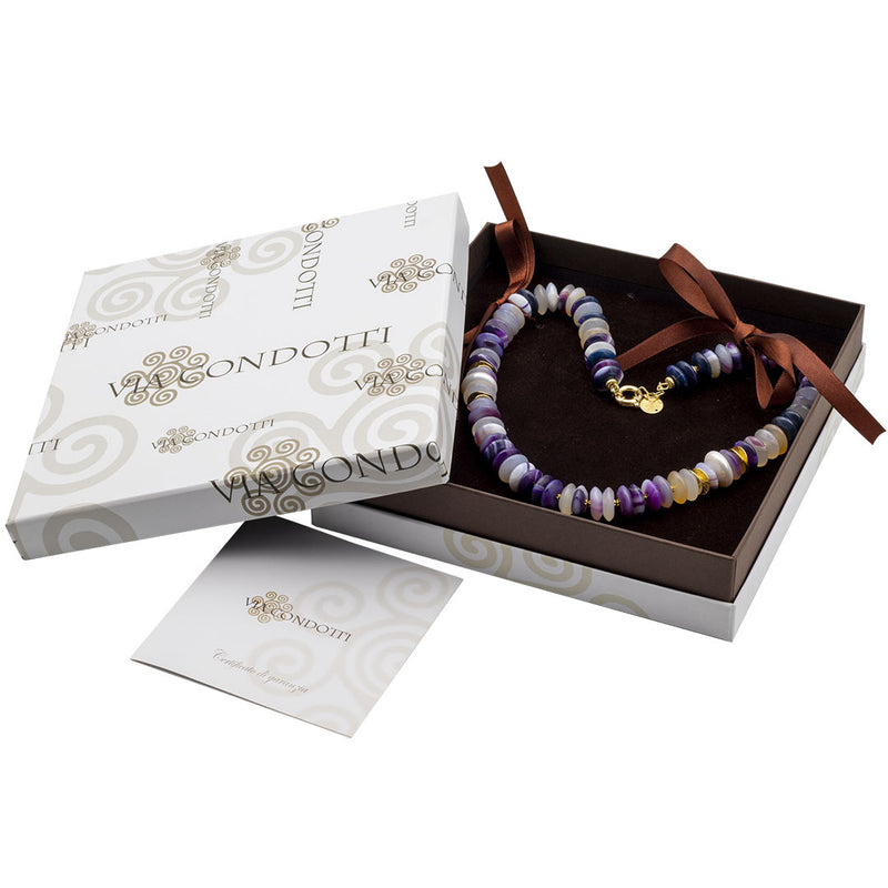 garanzia e astuccio che contiene la collana - via condotti store