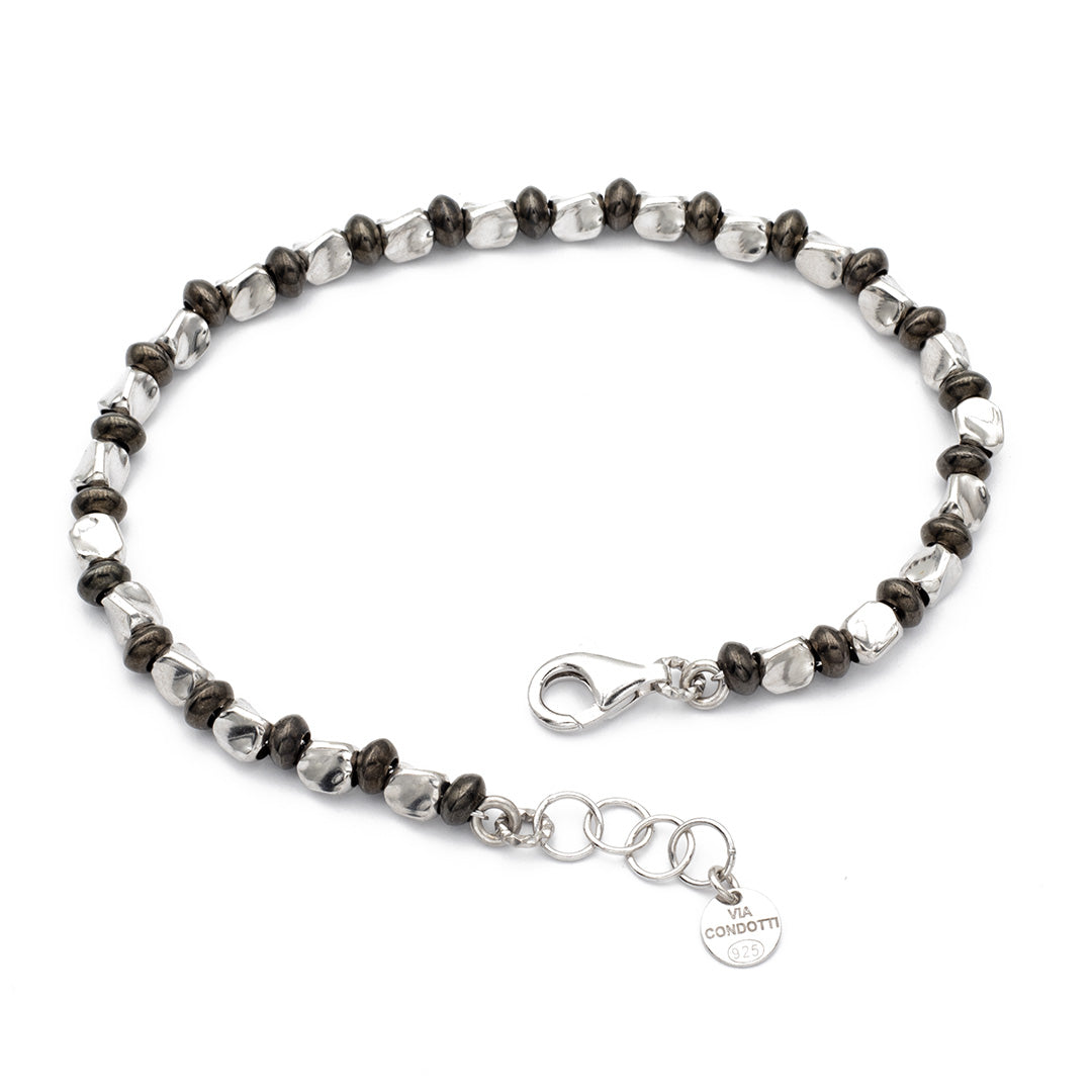 lunghezza regolabile da 19 a 21 centimetri del bracciale stile dodo in argento - via condotti store