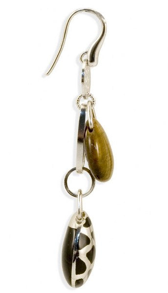 Orecchini in Argento e Occhio di Tigre - via condotti store