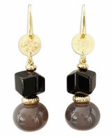 Orecchini in Argento con Onice nero, Onice grigio - via condotti store