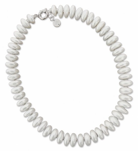 Collana in Argento con Perle Naturali - via condotti store