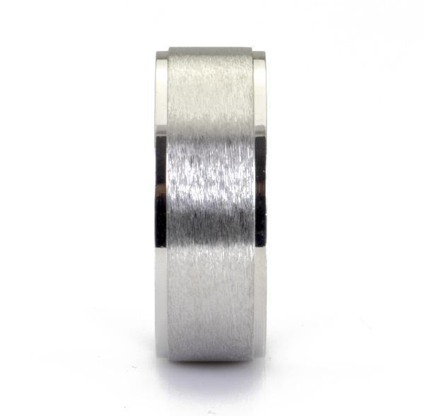 anello a fascia da uomo in acciaio satinato - via condotti store