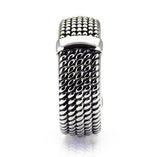 anello a fascia da uomo in acciaio inossidabile - via condotti store