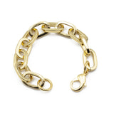 bracciale da donna con catena a maglia in bronzo placcato oro francesca bianchi design - via condotti store