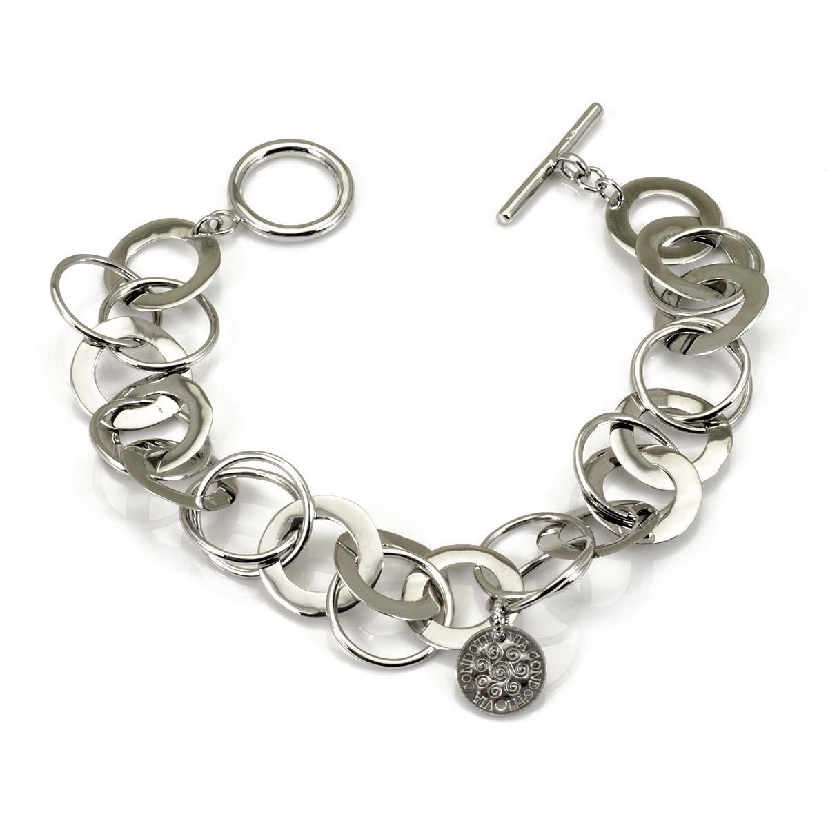 Bracciale da donna in Argento 925 con cerchi - via condotti store