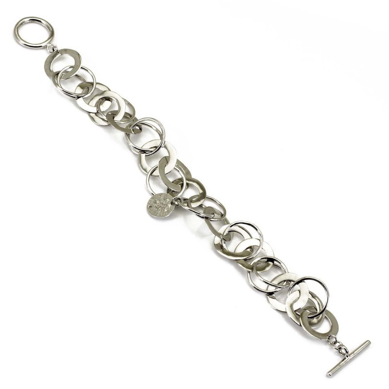 Bracciale da donna in Argento 925 con cerchi - via condotti store