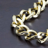 bracciale da donna con catena grumetta quadra placcato oro francesca bianchi design - via condotti store