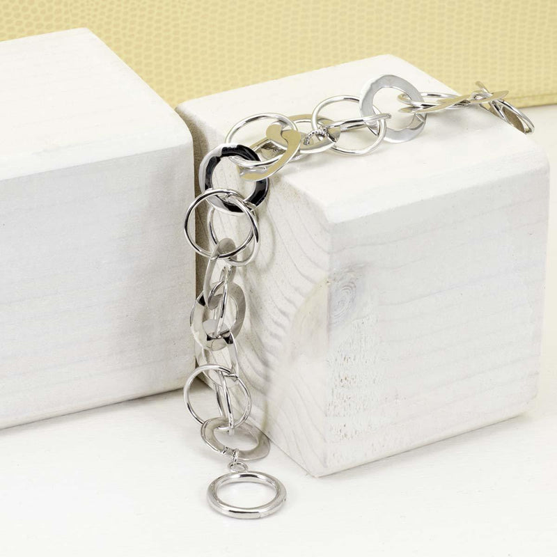 Bracciale da donna in Argento 925 con cerchi - via condotti store