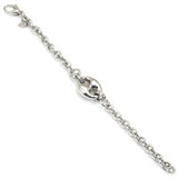 Bracciale da donna catena in Argento e motivo centrale maglia marinara - via condotti store