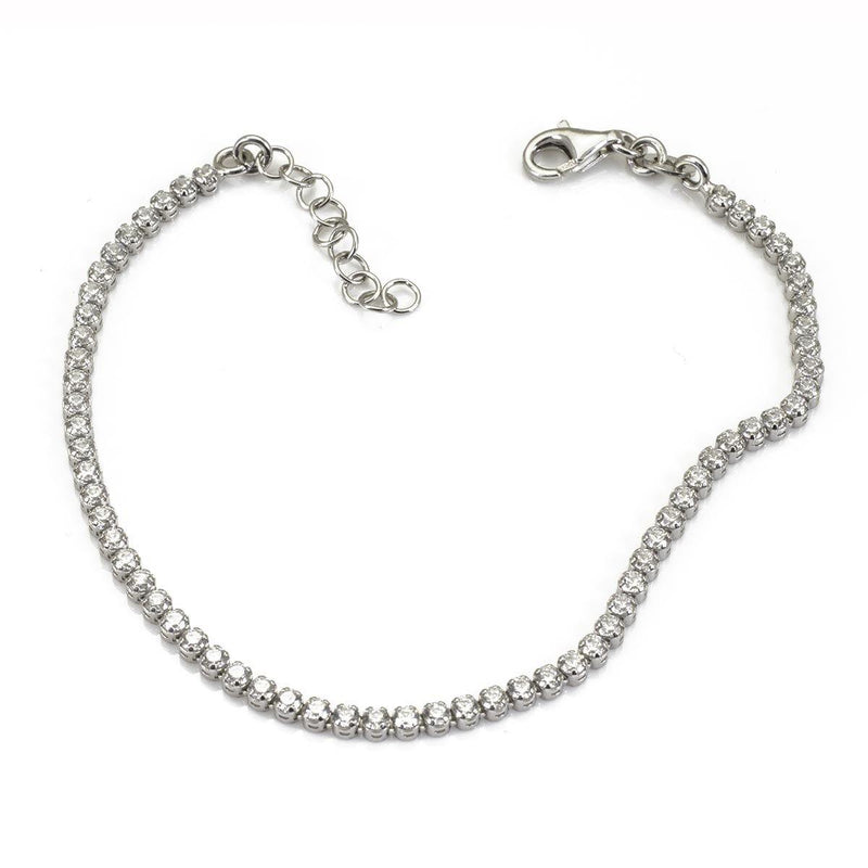 Bracciale Tennis uomo donna in Argento 925 e Zirconi - via condotti store