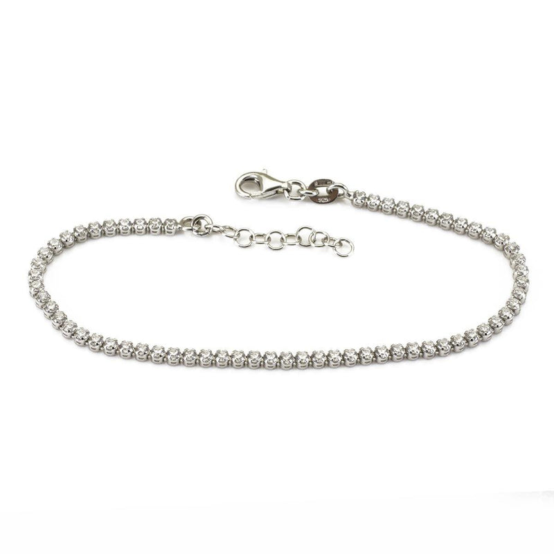 Bracciale Tennis uomo donna in Argento 925 e Zirconi - via condotti store