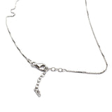 chiusura regolabile collanina con fiore in argento 925 e zirconi bianchi e verde smeraldo - via condotti store