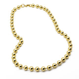 collana da donna placcata oro 18 carati con catena a sfere francesca bianchi design - via condotti store