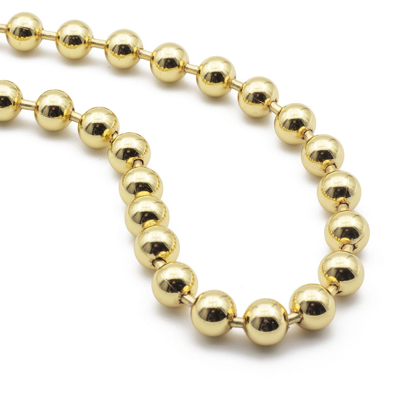 particolare della collana da donna placcata oro con catena a sfere francesca bianchi design - via condotti store