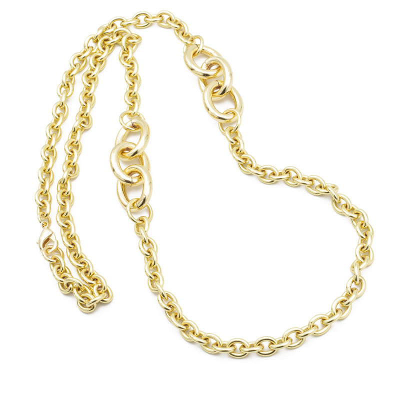 collana lunga francesca bianchi design placcata oro - via condotti store