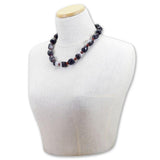 Collana in Argento con Agata Variegata e Corniola | Via Condotti Store