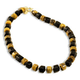 Collana in Argento con Onice e Occhio di Tigre - via condotti store