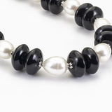 Collana in Argento con Onice e Perle - via condotti store