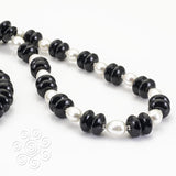 Collana in Argento con Onice e Perle - via condotti store