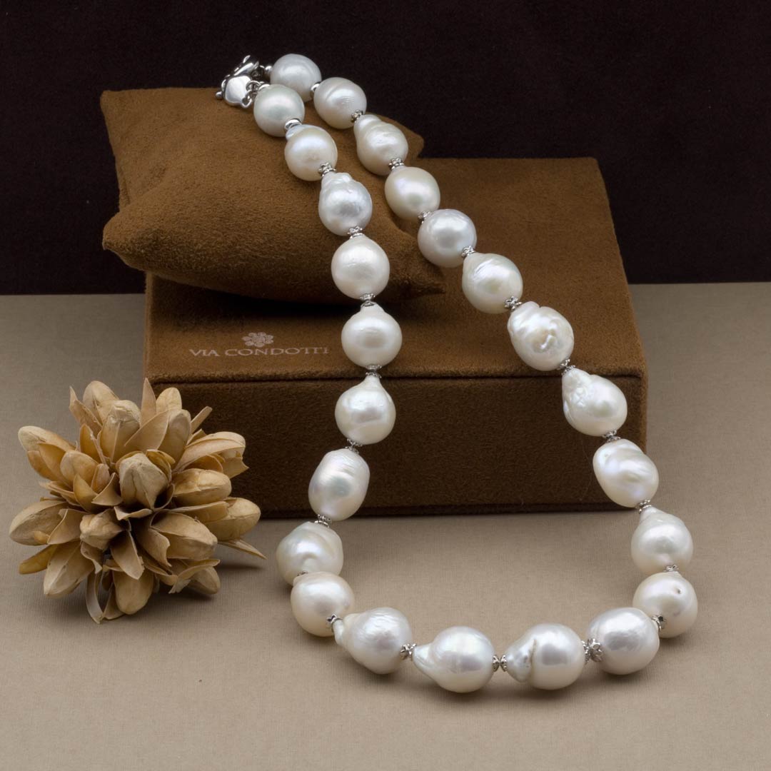 Buy Baroque Pearls Necklace Online at Jaypore.com