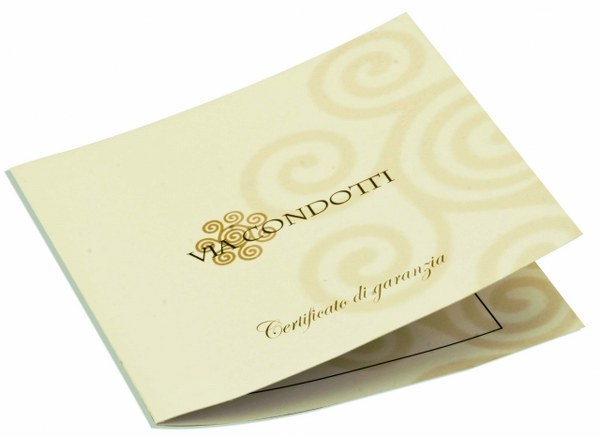 Certificato di Garanzia - via condotti store