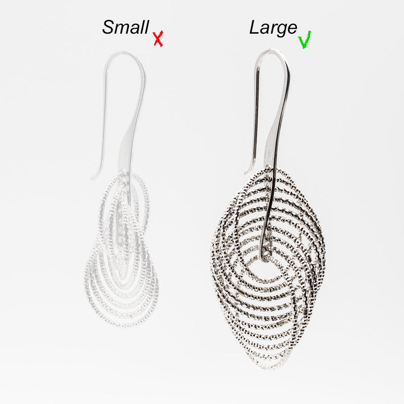 Orecchini cerchietti in Argento