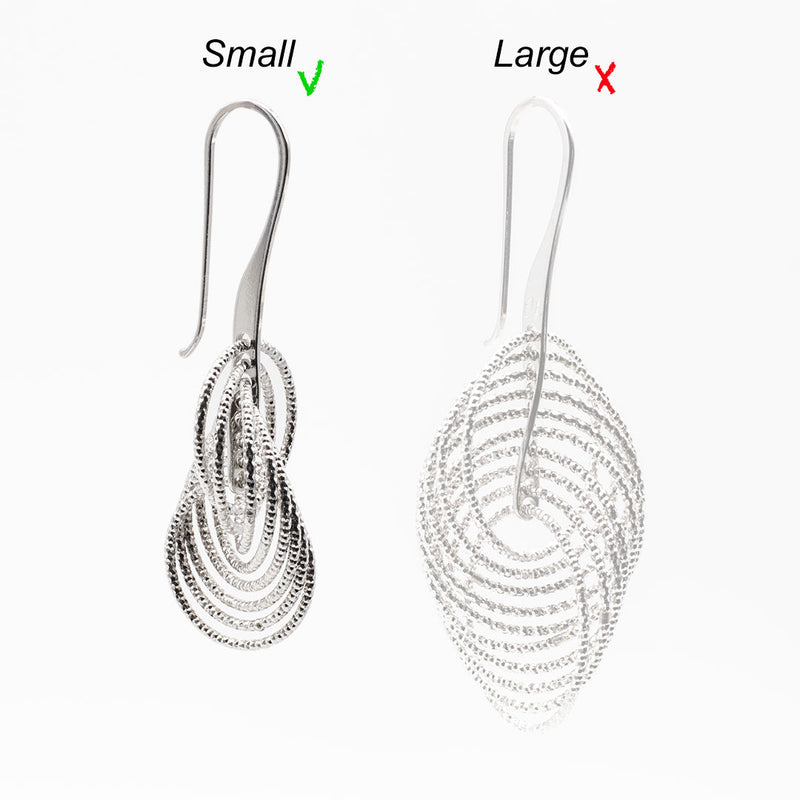 Orecchini cerchietti in Argento