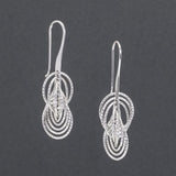 orecchini pendenti con cerchietti in argento 925 - via condotti store